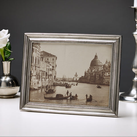 Toscana Rectangular Frame - 20 cm x 26 cm - Handcrafted in Italy - Pewter