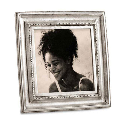 Toscana Square Frame - 17.5 cm x 17.5 cm - Handcrafted in Italy - Pewter
