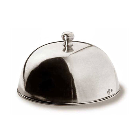 Tropea Cloche - 21.5 cm Diameter - Handcrafted in Italy - Pewter