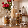 Toscana Storage Canister - 1.5 L - Handcrafted in Italy - Pewter & Glass