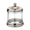 Toscana Storage Canister - 0.75 L - Handcrafted in Italy - Pewter & Glass