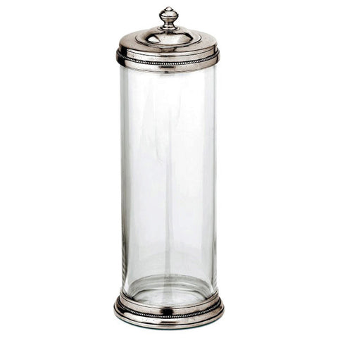 Toscana Storage Canister - 2 L - Handcrafted in Italy - Pewter & Glass