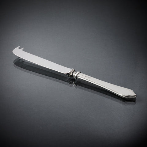 Violetta Fork-Tipped Cheese Knife - 23 cm Length - Handcrafted in Italy - Pewter & Stainless Steel