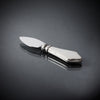 Violetta Parmesan Knife - 13 cm Length - Handcrafted in Italy - Pewter & Stainless Steel