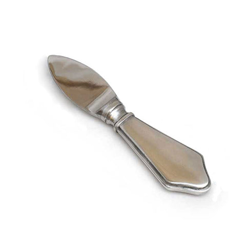 Violetta Parmesan Knife - 13 cm Length - Handcrafted in Italy - Pewter & Stainless Steel