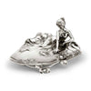 Art Nouveau-Style Donna Jewellery Tray - 11 cm Height - Handcrafted in Italy - Pewter/Britannia Metal