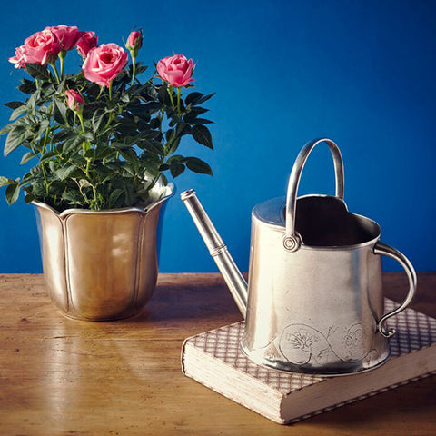 Zefiro Watering Can - 90 cl - Handcrafted in Italy - Pewter