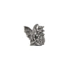Art Nouveau-Style Dragon Statuette Bell - 6.5 cm Height - Handcrafted in Italy - Pewter/Britannia Metal