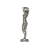 Art Nouveau-Style Combo Naked Lady Statuette Bell - 13 cm Height - Handcrafted in Italy - Pewter/Britannia Metal