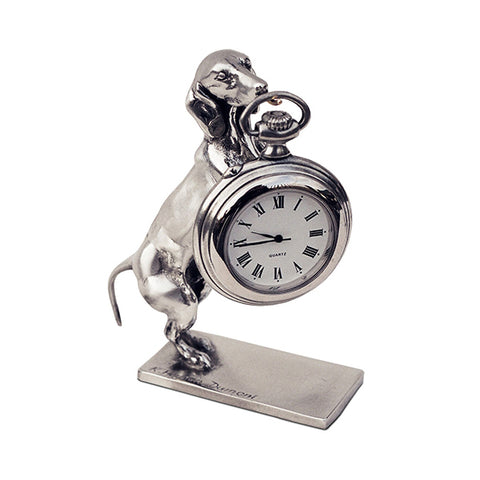 Art Nouveau-Style Cane Pocket Watch Stand - 10 cm - Handcrafted in Italy - Britannia Metal/Pewter