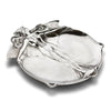 Art Nouveau-Style Ninfa Butterfly Lady Jewellery Tray - 18 cm x 14 cm - Handcrafted in Italy - Pewter/Britannia Metal